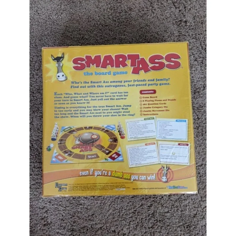 SMART A*S Board Game Trivia 2-8 Players Age 14+ NEW SEALED